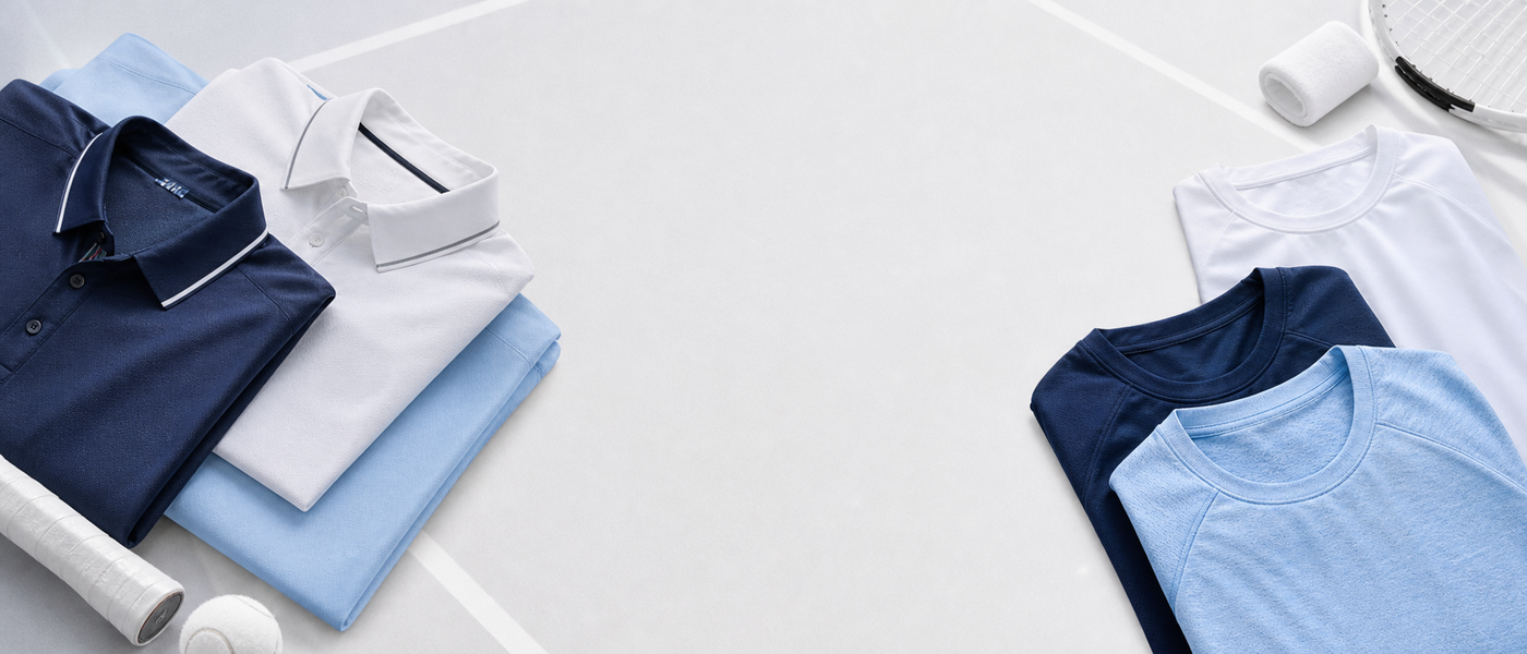 Tennis Shirts collection banner - imagegen 1400x600 text-safe center 2026-06-15