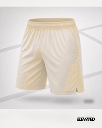 VictoryFit Tennis Shorts - Beige - Elevated tennis apparel 4x5 2026-06-11